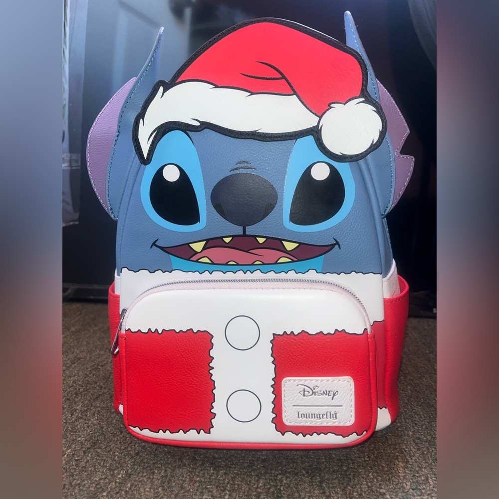 Lilo & Stitch Holiday Santa Stitch Mini Backpack - Entertainment Earth Exclusive
